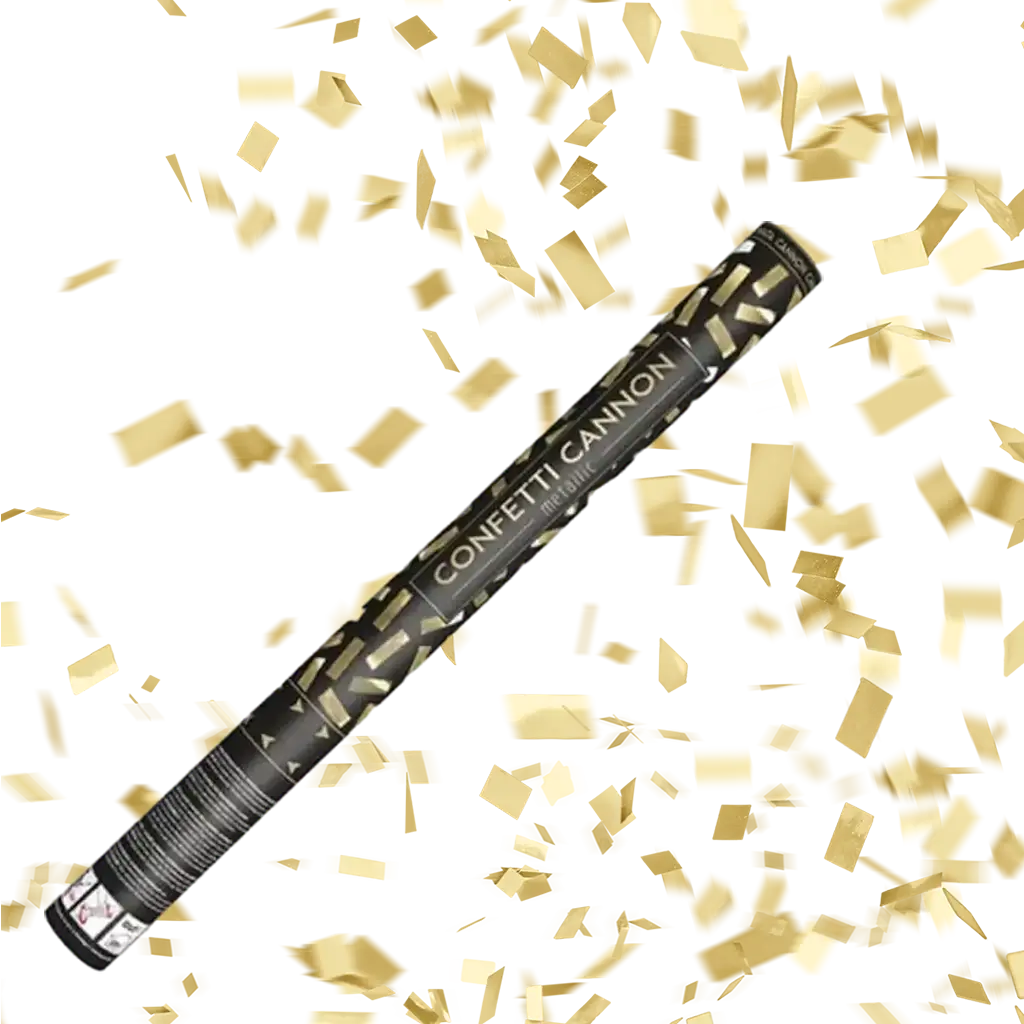 Confetti cannons 60 CM Gold