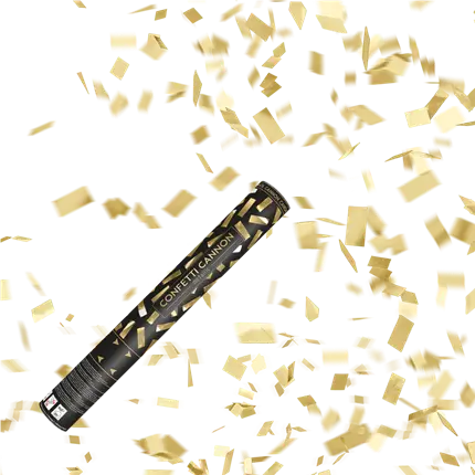 Confetti cannons 40cm GOLD