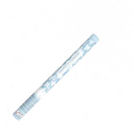 Confetti cannons 60 CM White butterflies