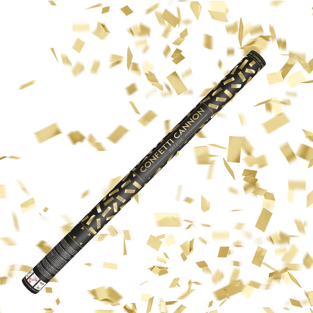 Confetti cannons 80 CM Gold