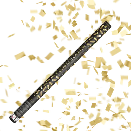Confetti cannons 80 CM Gold