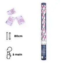 Confetti cannons 80CM tickets 500€.