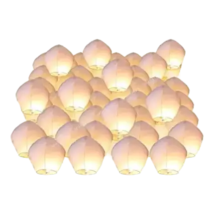 White flying lantern