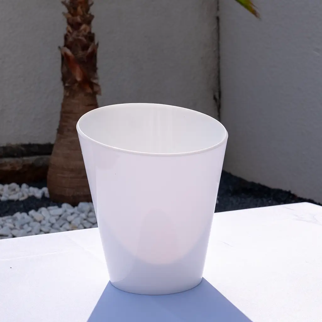 White Acrylic champagne bowl (small model)