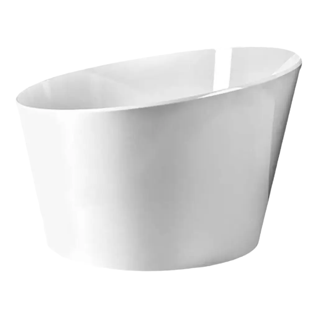 White Acrylic champagne bowl (large model)