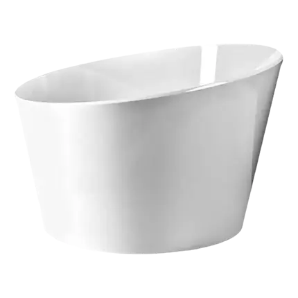 White Acrylic champagne bowl (large model)