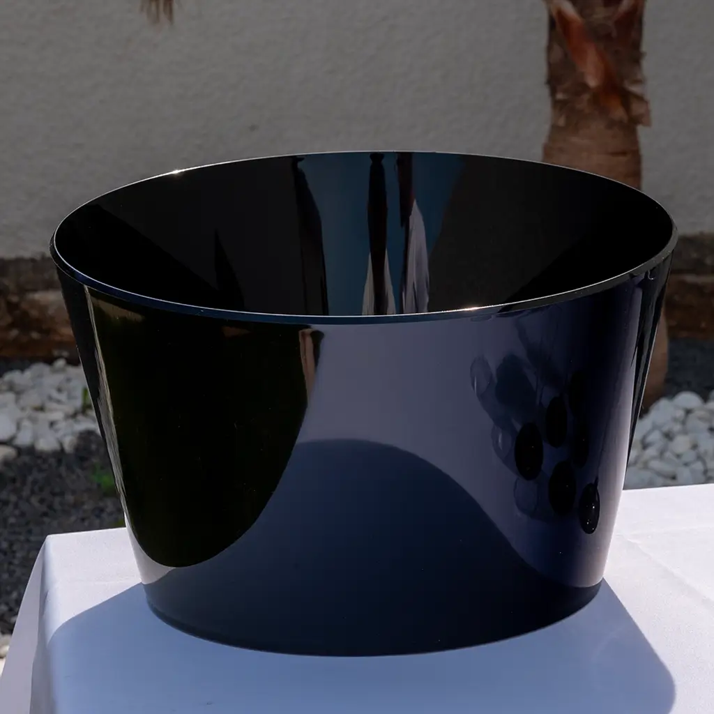 Black Acrylic champagne bowl (large model)