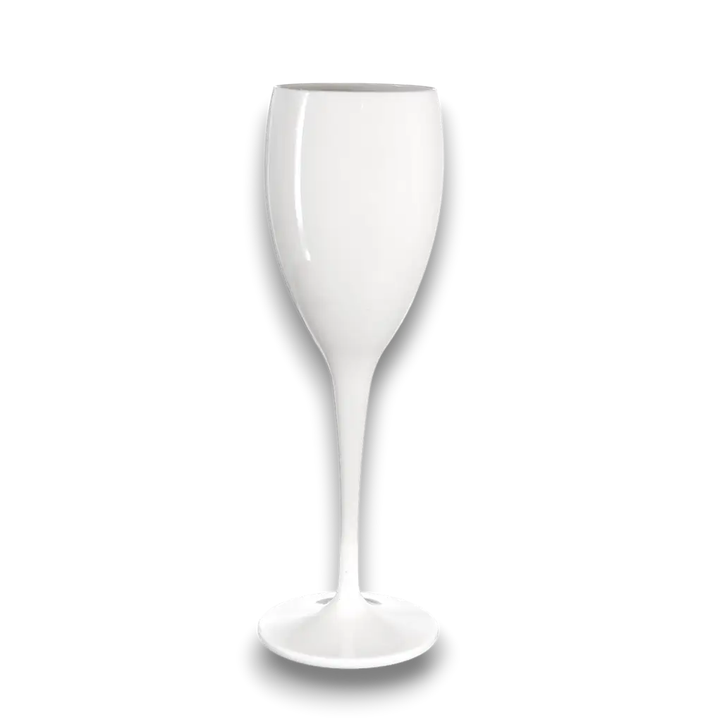 White champagne flute 17cl