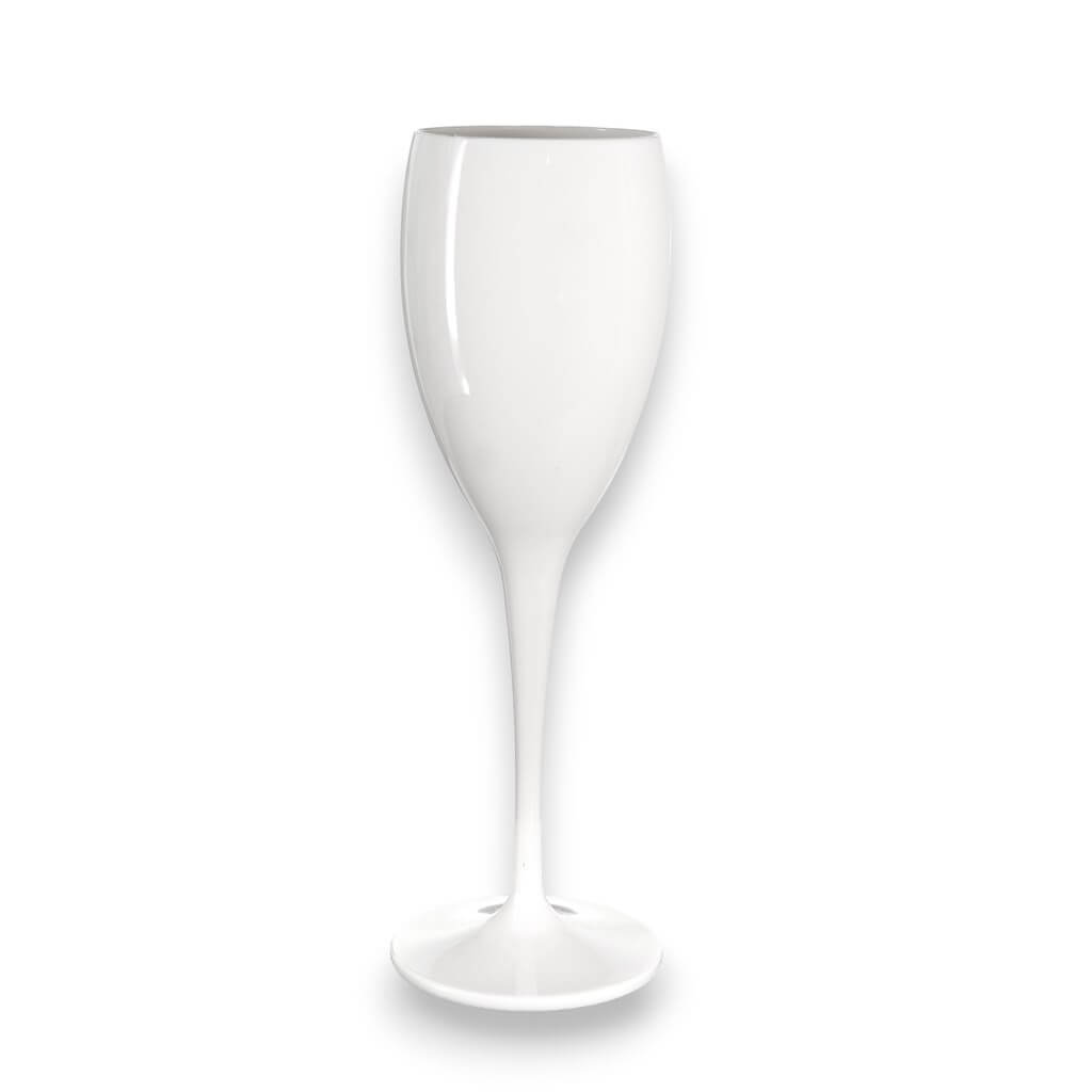 White champagne flute 17cl