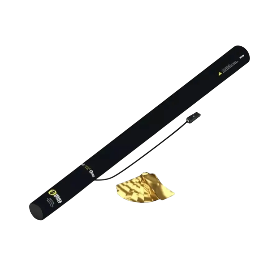 80cm Electric Confetti Cannon - Metallic Gold
