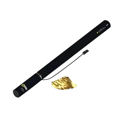 80cm Electric Confetti Cannon - Metallic Gold