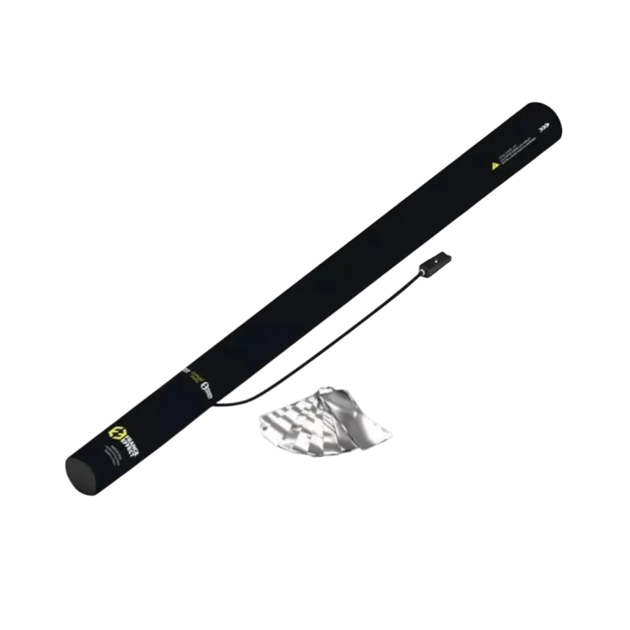 80cm Electric Confetti Cannon - Metallic Silver