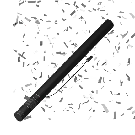 Electric confetti gun Silver / Silver 80 cm