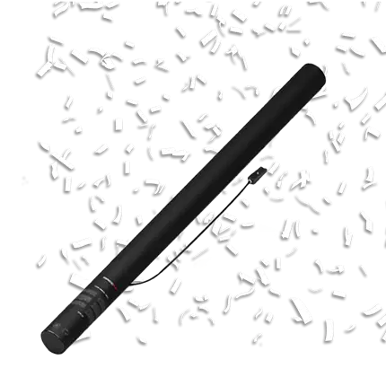 White electric confetti gun 80 cm