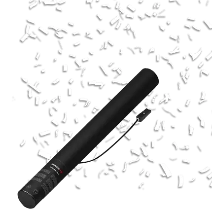 White electric confetti gun 50 cm