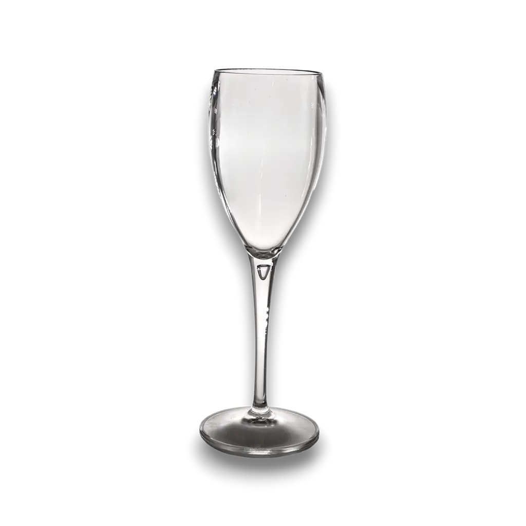 Transparent champagne flute 17cl