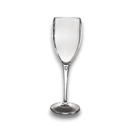 Transparent champagne flute 17cl