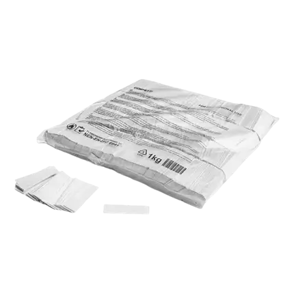 1KG white confetti bag