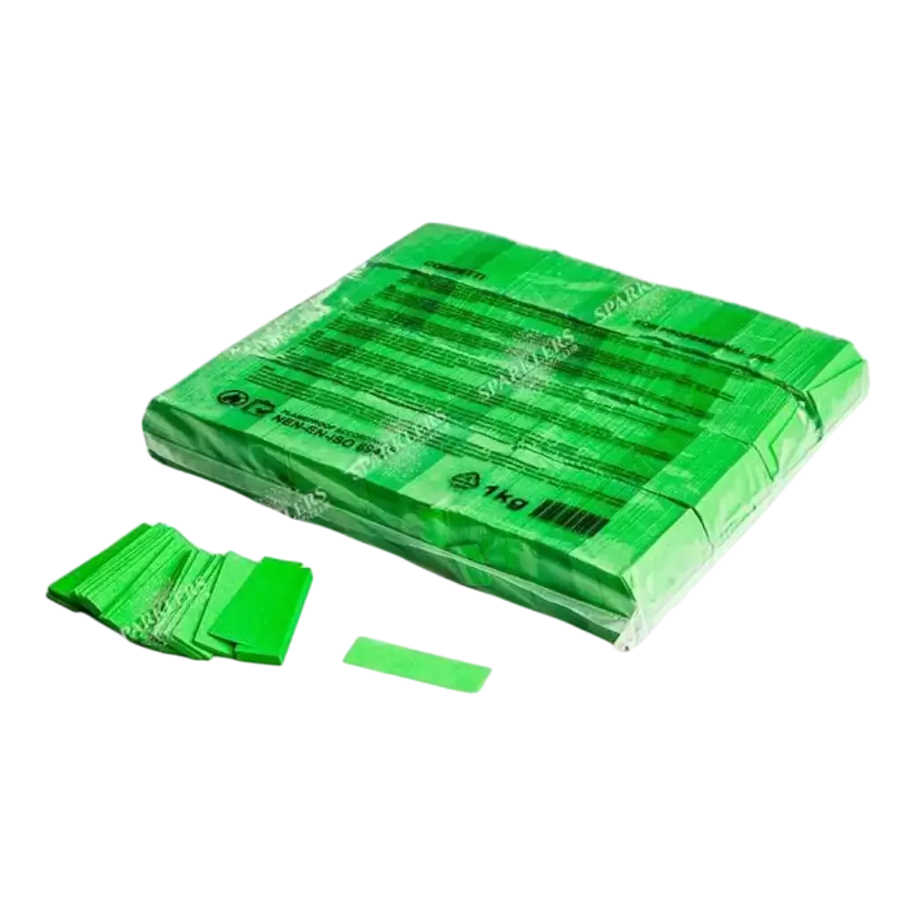 1KG bag of green confetti Magic FX