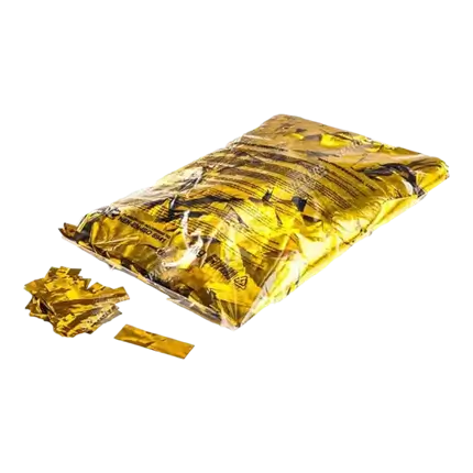  1KG bag metallic gold confetti Rectangle 55x17mm Magic FX