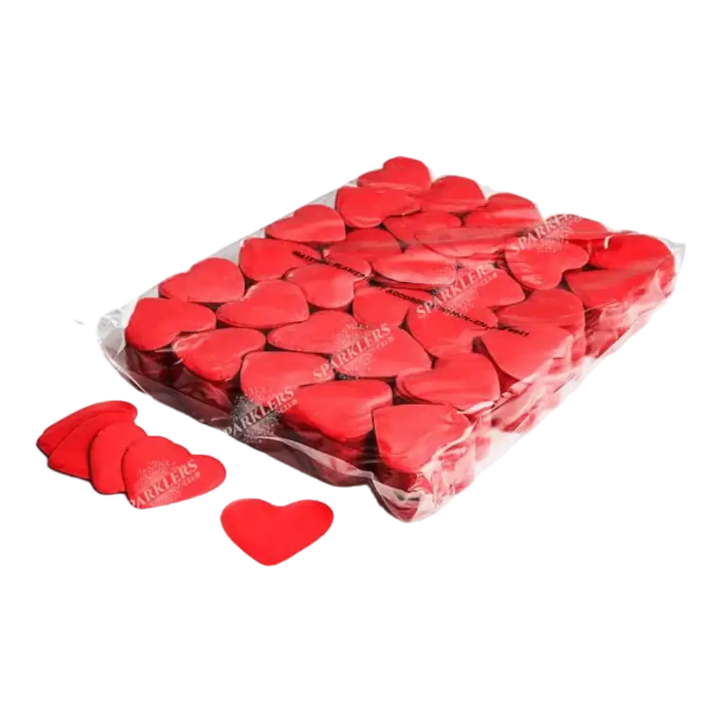 1KG bag of red heart confetti Magic FX