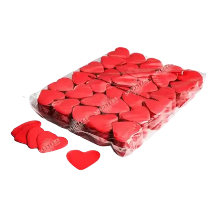 1KG bag of red heart confetti