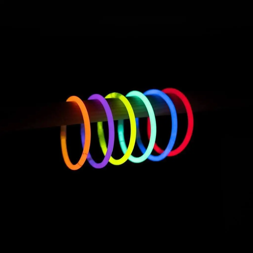 Multicolour Fluorescent Wristbands (Set of 100)