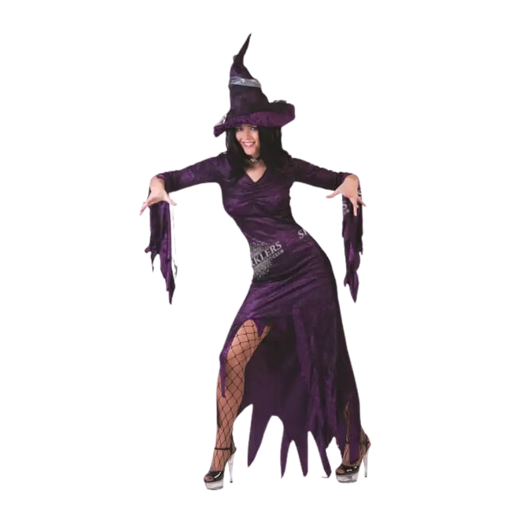Women's purple witch disguise S/M