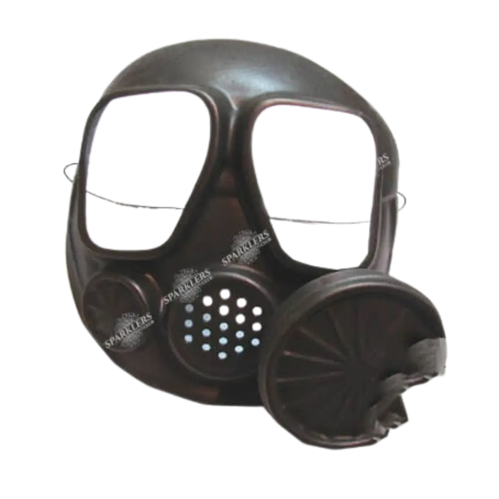 Fake plastic gas mask
