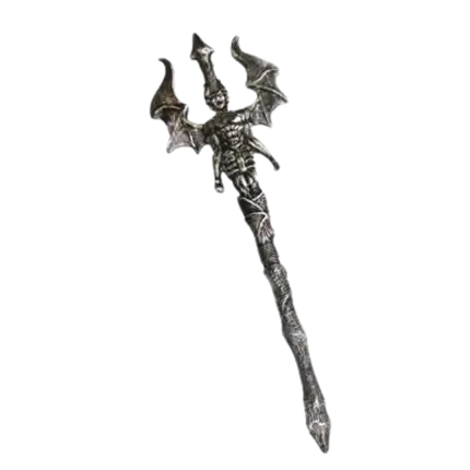 Silver plastic trident