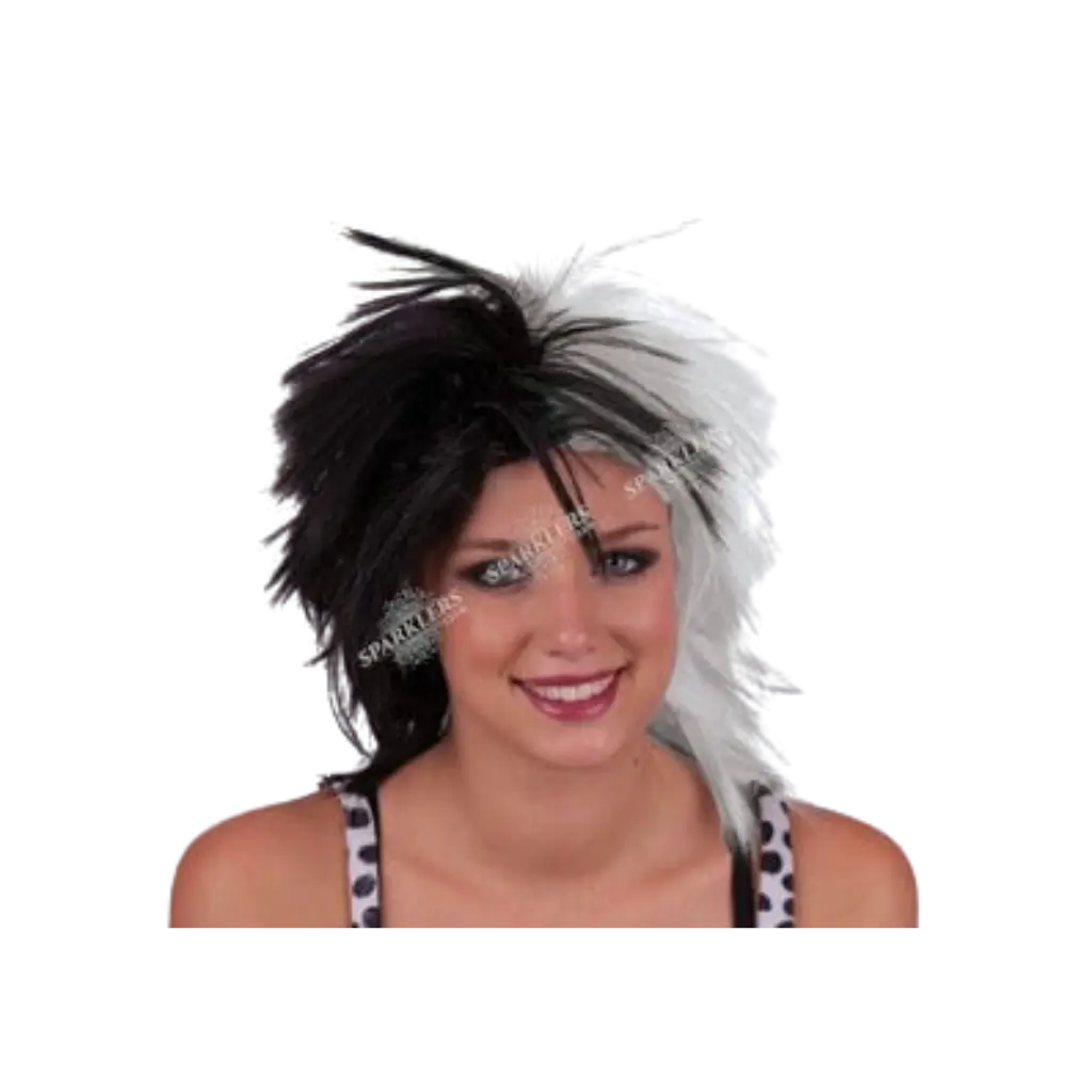 Cruella Wig BLACK & WHITE