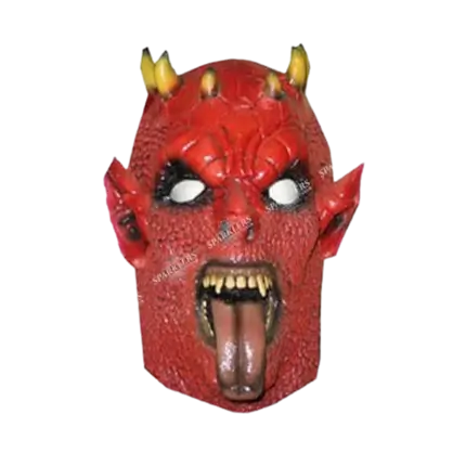 Red devil mask