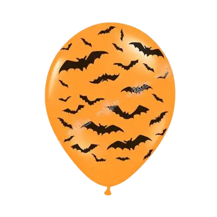 Pack of 50 Halloween Balloons Bat