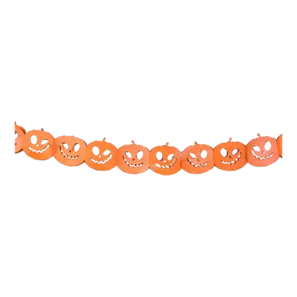 Halloween pumpkin paper garland 300cm