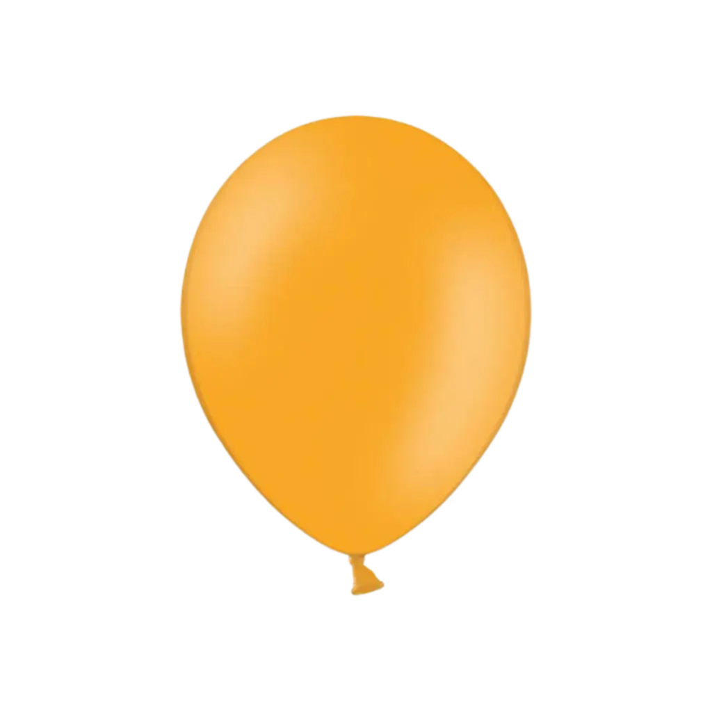 Pack of 100 Orange Metallic Balloons