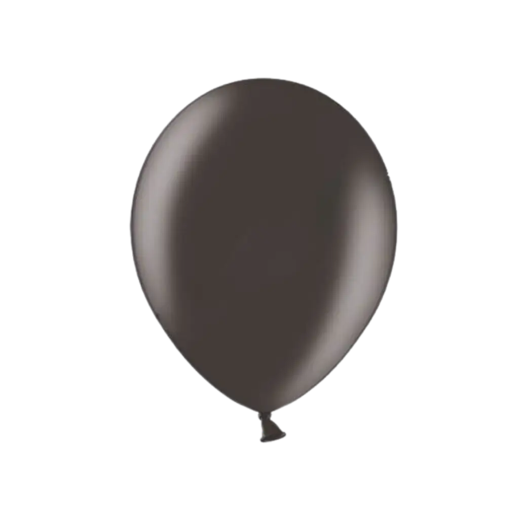 Pack of 100 Black Metallic Balloons
