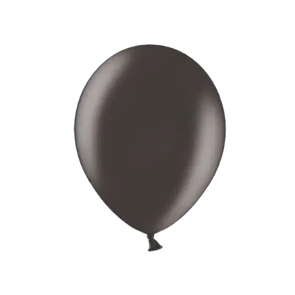 Pack of 100 Black Metallic Balloons