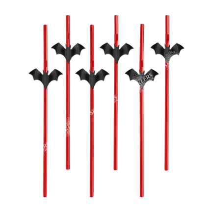 Set of 6 Halloween straws