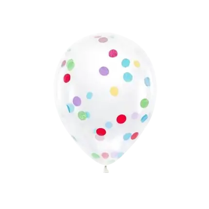 Pack of 6 Confetti Balloons