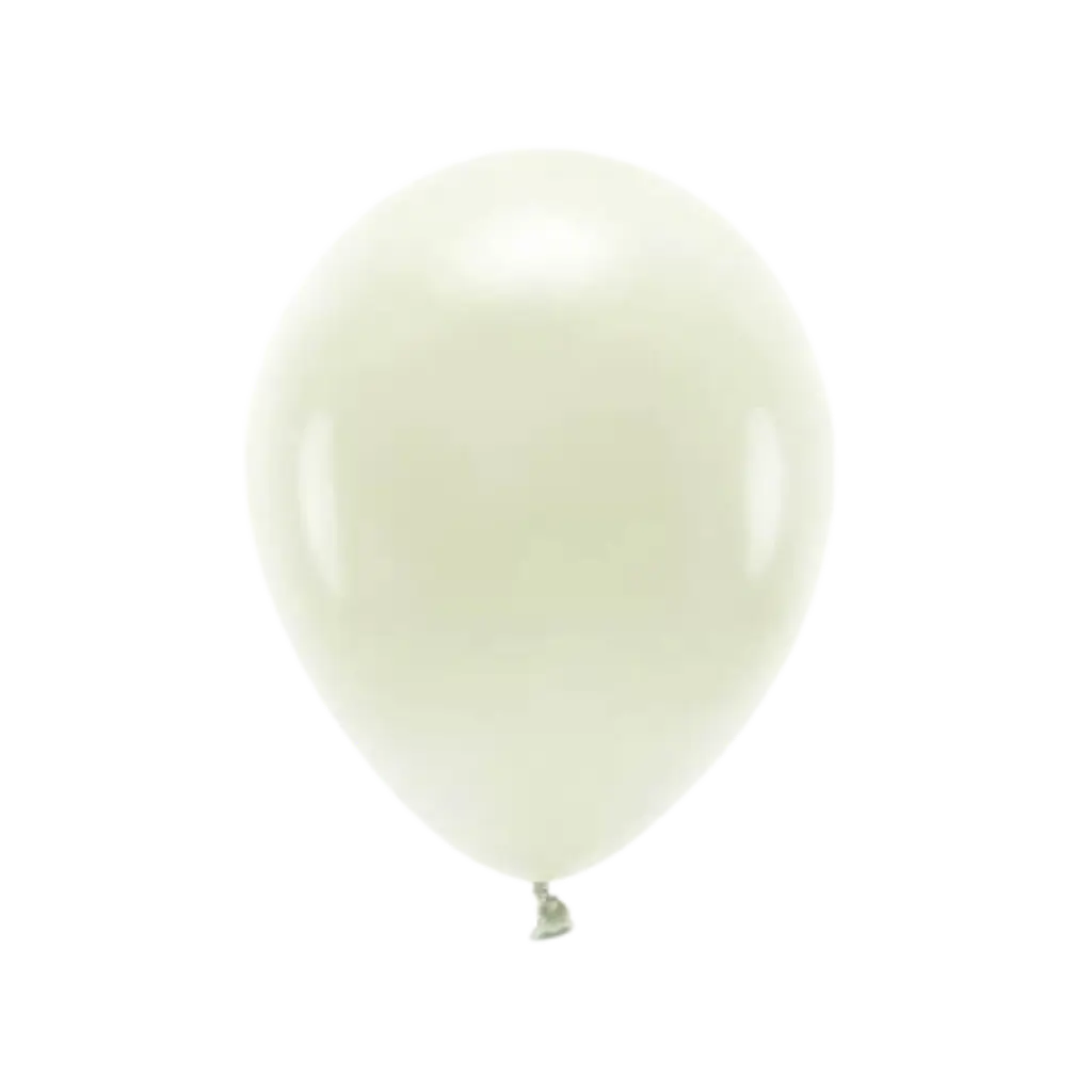 Pack of 100 Biodegradable Pastel Balloons Cream