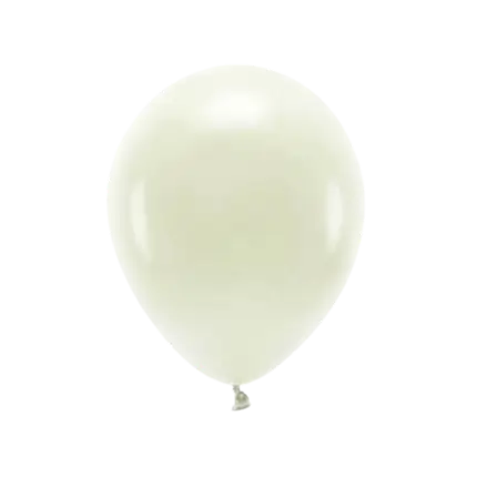 Pack of 100 Biodegradable Pastel Balloons Cream