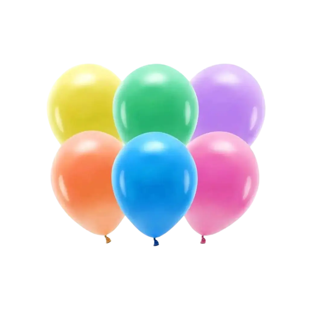 Pack of 100 Multicoloured Biodegradable Balloons