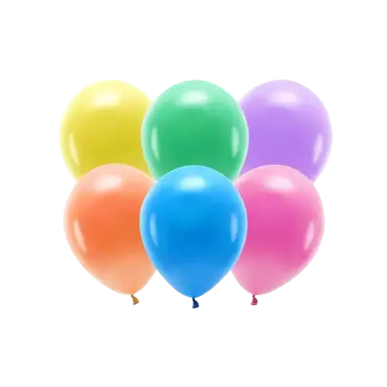 Pack of 100 Multicoloured Biodegradable Balloons