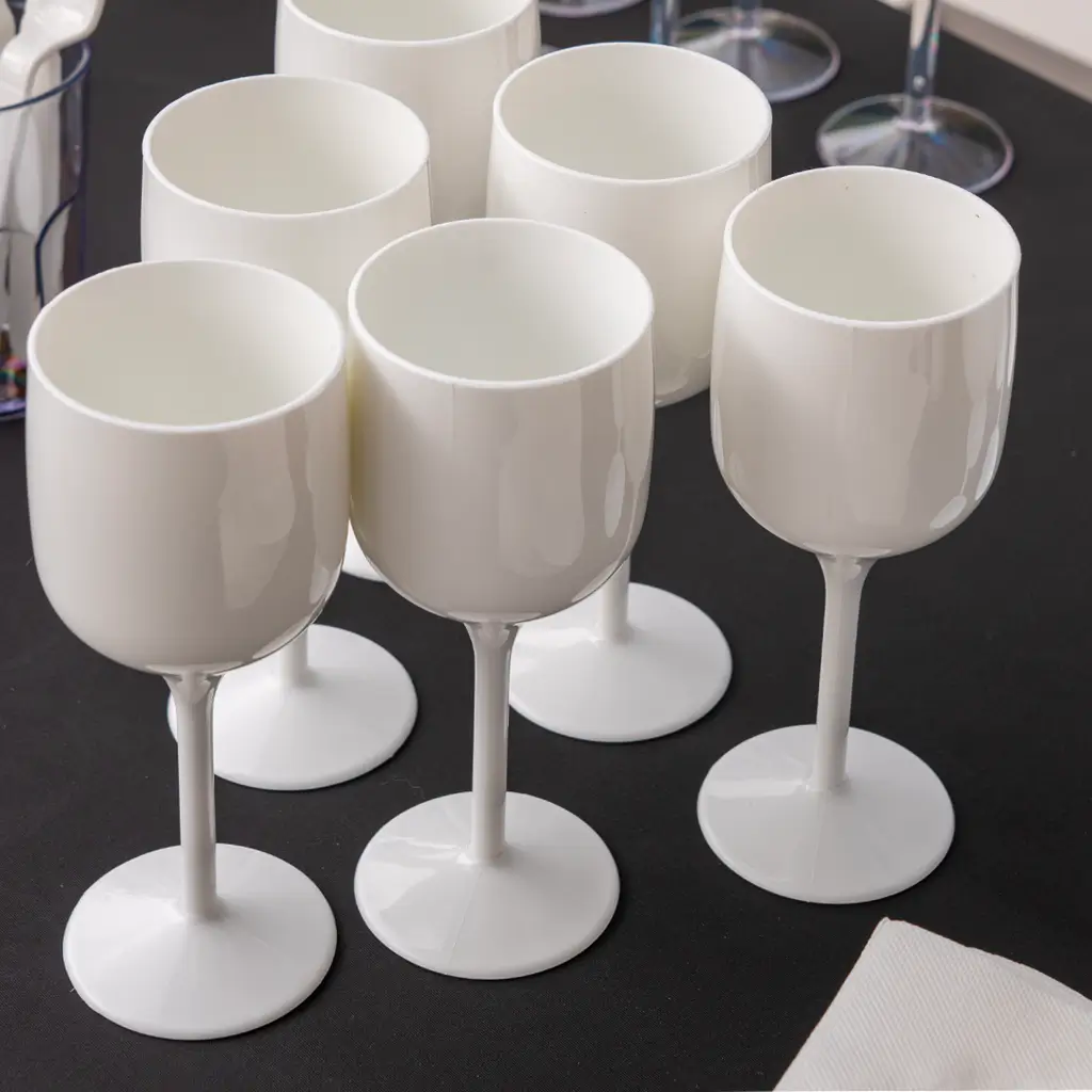 Sauvignon wine glass in white