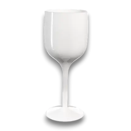 Sauvignon wine glass in white