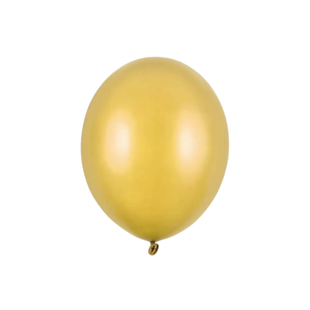 Pack of 100 metallic gold balloons