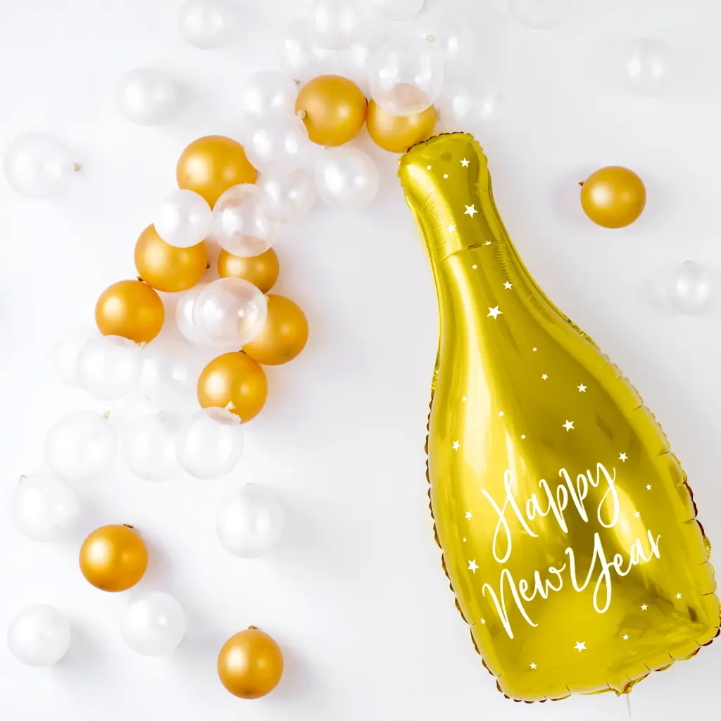 Pack of 100 metallic gold balloons