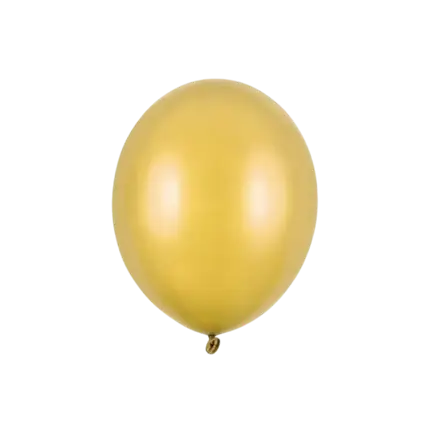 Pack of 100 metallic gold balloons