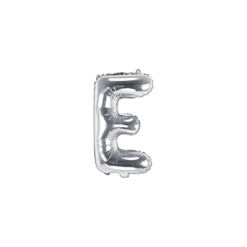 Balloon Letter E silver - 35cm