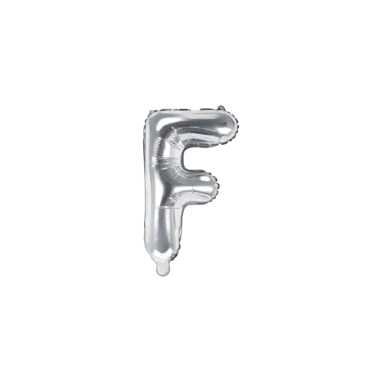 Balloon Letter F silver - 35cm